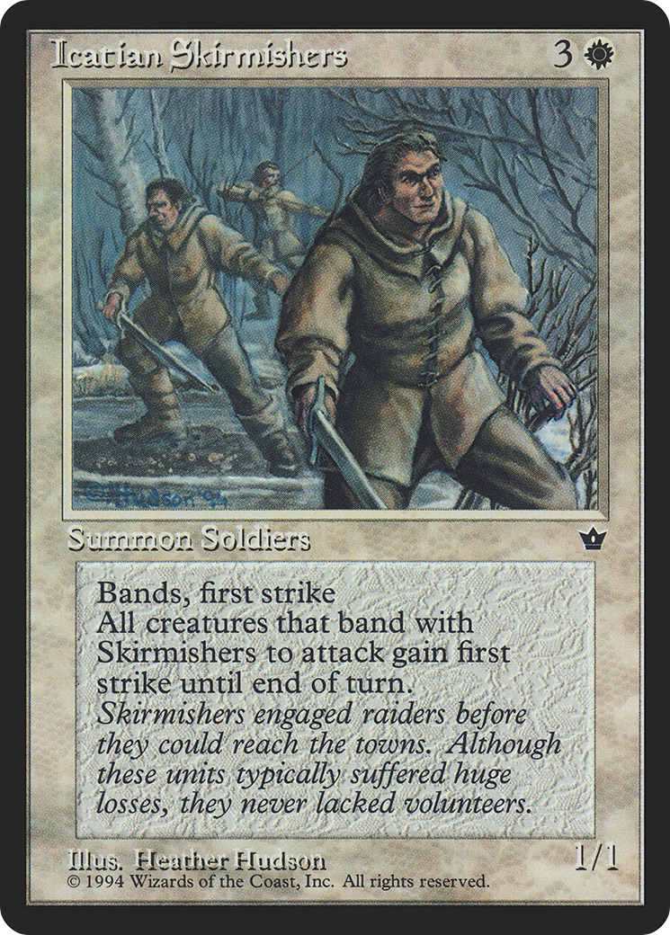 Icatian Skirmishers (FEM-) [Fallen Empires] MTG Single Wizards of the Coast