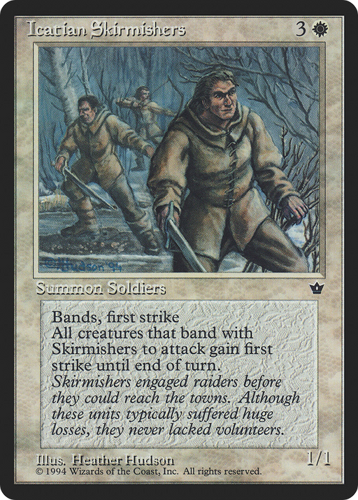 Icatian Skirmishers (FEM-) [Fallen Empires] MTG Single Wizards of the Coast