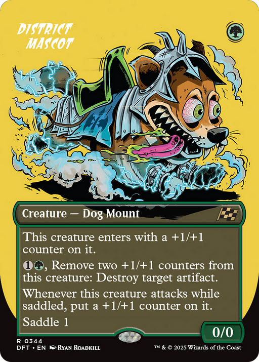 District Mascot (DFT-344) [Aetherdrift] (Borderless) MTG Single Wizards of the Coast