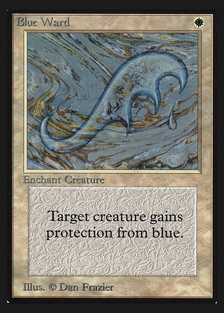 Blue Ward (CED-008) [Collectors' Edition] MTG Single Wizards of the Coast