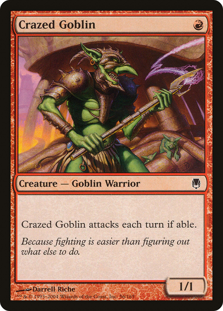 Crazed Goblin (DST-056) [Darksteel] MTG Single Wizards of the Coast