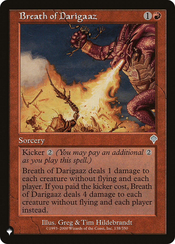 Breath of Darigaaz (LIST-INV-138) [Mystery Booster] The List MTG Single Wizards of the Coast