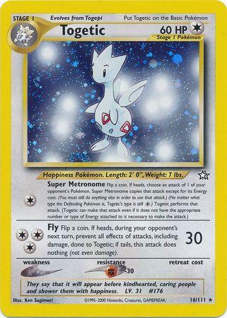Togetic (16/111) Unlimited Holofoil [Vintage: Neo Genesis] Pokemon Single Pokémon