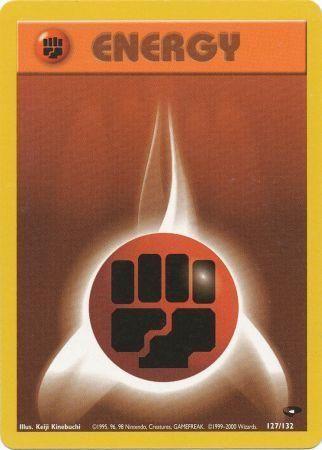 Fighting Energy (127/132) Unlimited [Vintage: Gym Challenge] Pokemon Single Pokémon