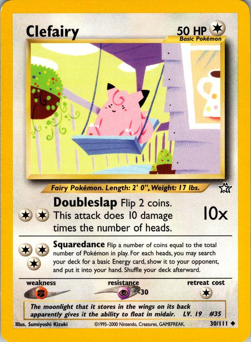 Clefairy (30/111) Unlimited [Vintage: Neo Genesis] Pokemon Single Pokémon