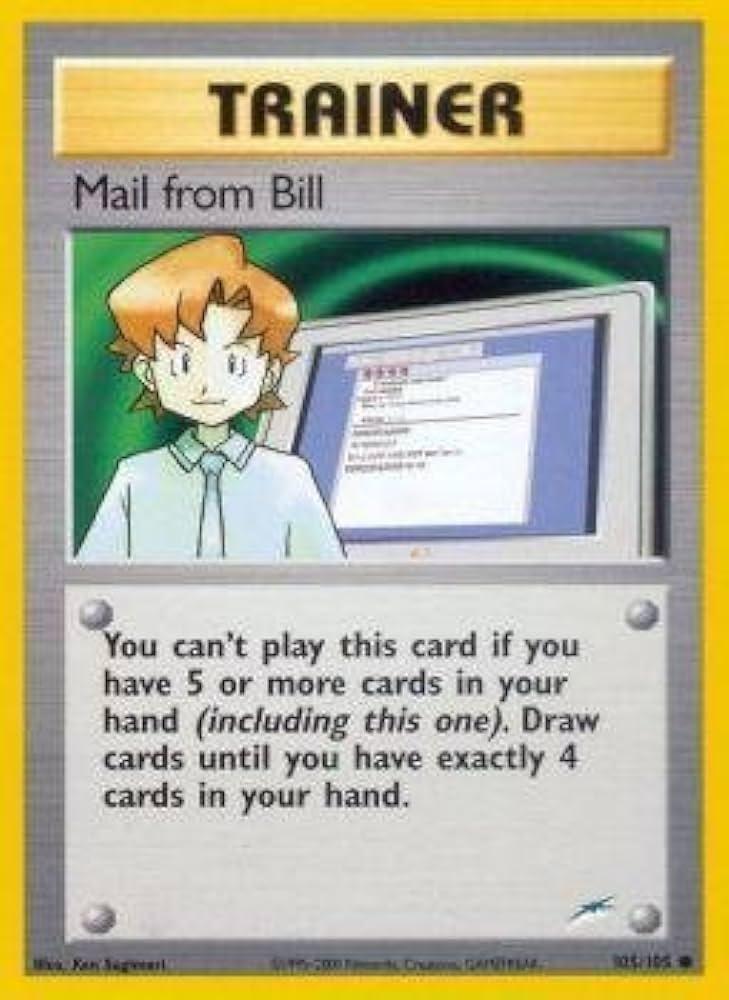 Mail from Bill (105/105) Unlimited [Vintage: Neo Destiny] Pokemon Single Pokémon