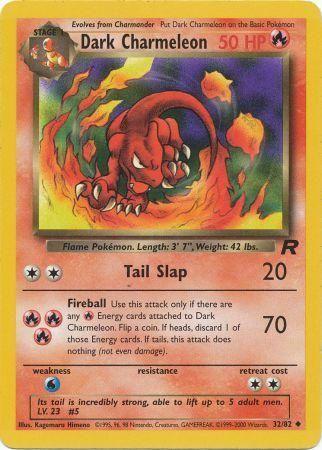 Dark Charmeleon (32/82) Unlimited [Vintage: Team Rocket] Pokemon Single Pokémon