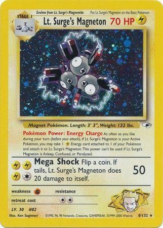 Lt. Surge's Magneton (8/132) Unlimited Holofoil [Vintage: Gym Heroes] Pokemon Single Pokémon