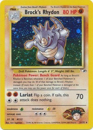 Brock's Rhydon (2/132) Unlimited Holofoil [Vintage: Gym Heroes] Pokemon Single Pokémon