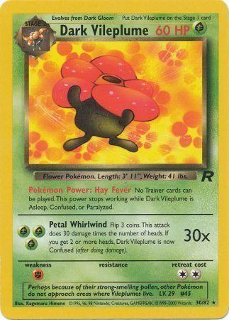Dark Vileplume (30/82) Unlimited [Vintage: Team Rocket] Pokemon Single Pokémon