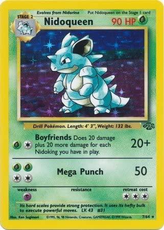 Nidoqueen (7/64) Unlimited Holofoil [Vintage: Jungle] Pokemon Single Pokémon