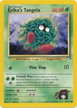 Erika's Tangela 79/132 Unlimited [Vintage: Gym Heroes] Pokemon Single Pokémon