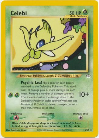 Celebi (16/64) Unlimited [Vintage: Neo Revelation] Pokemon Single Pokémon