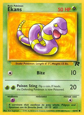 Ekans (56/82) Unlimited [Vintage: Team Rocket] Pokemon Single Pokémon