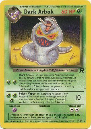 Dark Arbok (19/82) Unlimited [Vintage: Team Rocket] Pokemon Single Pokémon