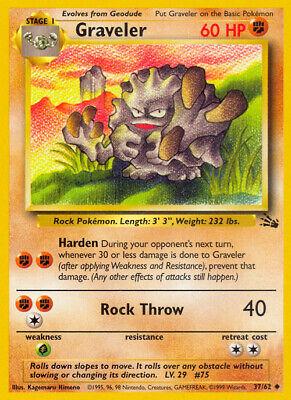 Graveler (37/62) Unlimited [Vintage: Fossil] Pokemon Single Pokémon