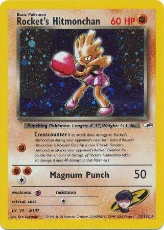 Rocket's Hitmonchan (11/132) Unlimited Holofoil [Vintage: Gym Heroes] Pokemon Single Pokémon
