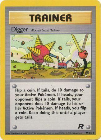 Digger (Rocket's Secret Machine) (75/82) Unlimited [Vintage: Team Rocket] Pokemon Single Pokémon