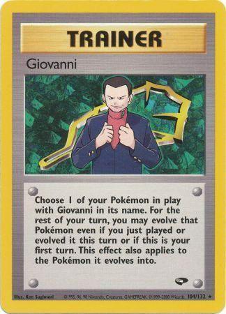 Giovanni 104/132 Unlimited [Vintage: Gym Challenge] Pokemon Single Pokémon