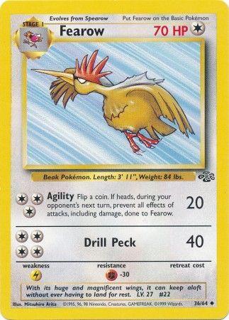 Fearow (36/64) Unlimited [Vintage: Jungle] Pokemon Single Pokémon