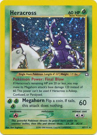 Heracross (6/111) Unlimited Holofoil [Vintage: Neo Genesis] Pokemon Single Pokémon