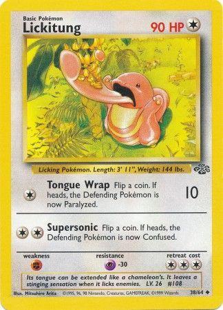 Lickitung 38/64 Unlimited [Vintage: Jungle] Pokemon Single Pokémon