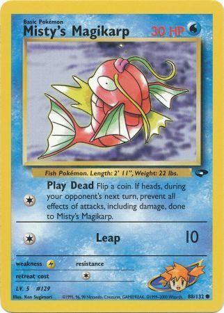 Misty's Magikarp (88/132) Unlimited [Vintage: Gym Challenge] Pokemon Single Pokémon