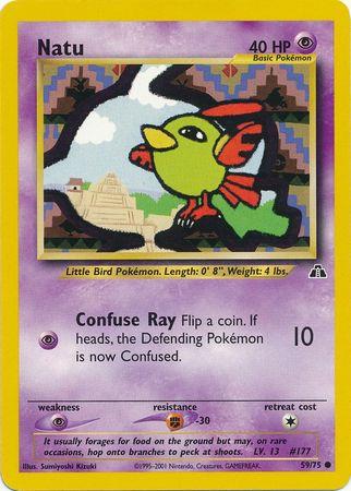 Natu (59/75) Unlimited [Vintage: Neo Discovery] Pokemon Single Pokémon