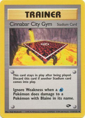 Cinnabar City Gym (113/132) Unlimited [Vintage: Gym Challenge] Pokemon Single Pokémon