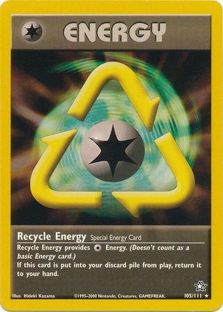 Recycle Energy (105/111) Unlimited [Vintage: Neo Genesis] Pokemon Single Pokémon