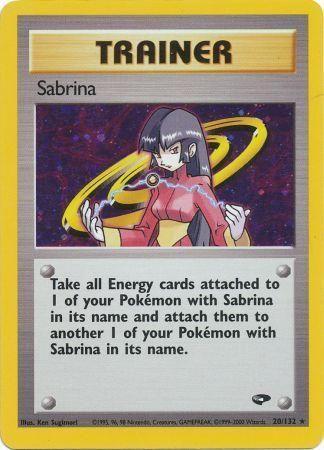 Sabrina (20) (/132) Unlimited Holofoil [Vintage: Gym Challenge] Pokemon Single Pokémon