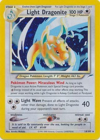 Light Dragonite 014/105 Unlimited Holofoil [Vintage: Neo Destiny] Pokemon Single Pokémon