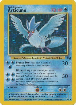 Articuno (2/62) Unlimited Holofoil [Vintage: Fossil] Pokemon Single Pokémon