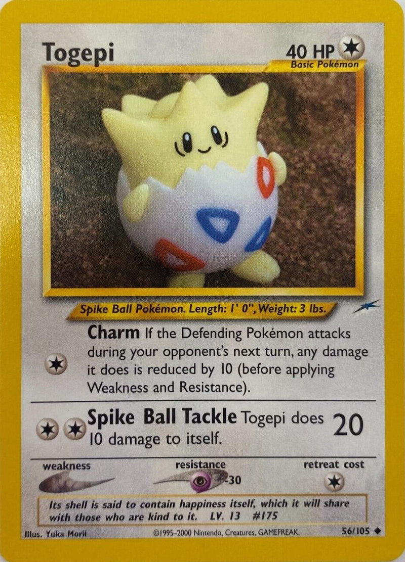 Togepi 56/105 Unlimited [Vintage: Neo Destiny] Pokemon Single Pokémon