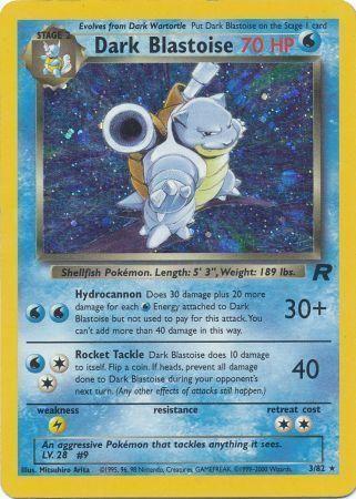 Dark Blastoise (3/82) Unlimited Holofoil [Vintage: Team Rocket] Pokemon Single Pokémon