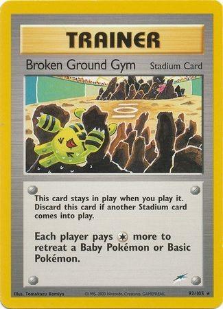 Broken Ground Gym (/105) Unlimited [Vintage: Neo Destiny] Pokemon Single Pokémon