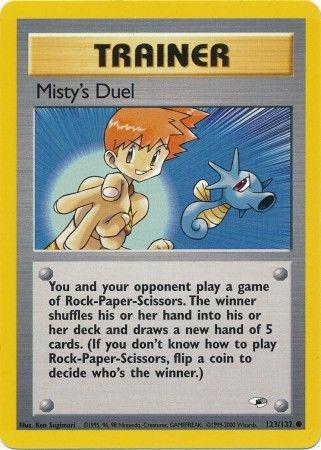 Misty's Duel (123/132) Unlimited [Vintage: Gym Heroes] Pokemon Single Pokémon