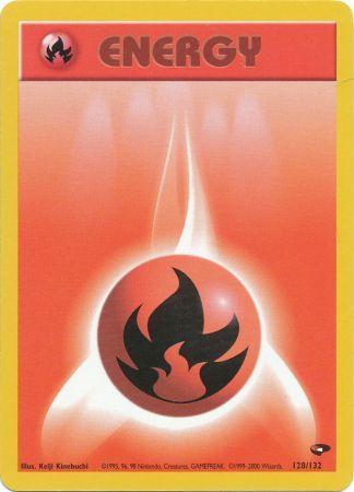 Fire Energy (128/132) Unlimited [Vintage: Gym Challenge] Pokemon Single Pokémon