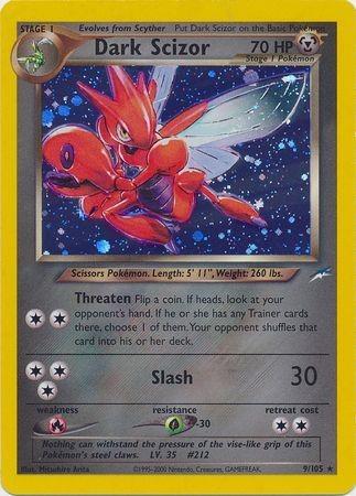 Dark Scizor (/105) Unlimited Holofoil [Vintage: Neo Destiny] Pokemon Single Pokémon