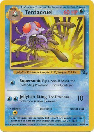 Tentacruel (44/62) Unlimited [Vintage: Fossil] Pokemon Single Pokémon