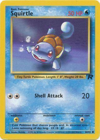 Squirtle (68/82) Unlimited [Vintage: Team Rocket] Pokemon Single Pokémon