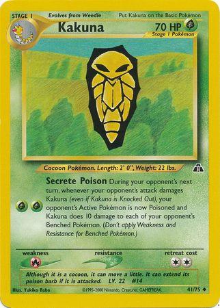 Kakuna 41/75 Unlimited [Vintage: Neo Discovery] Pokemon Single Pokémon