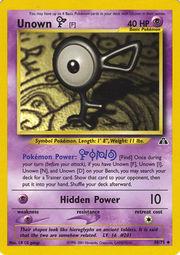 Unown [F] (48/75) Unlimited [Vintage: Neo Discovery] Pokemon Single Pokémon