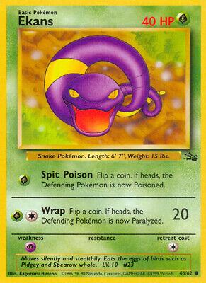 Ekans (46/62) Unlimited [Vintage: Fossil] Pokemon Single Pokémon
