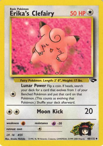 Erika's Clefairy (40/132) Unlimited [Vintage: Gym Challenge] Pokemon Single Pokémon
