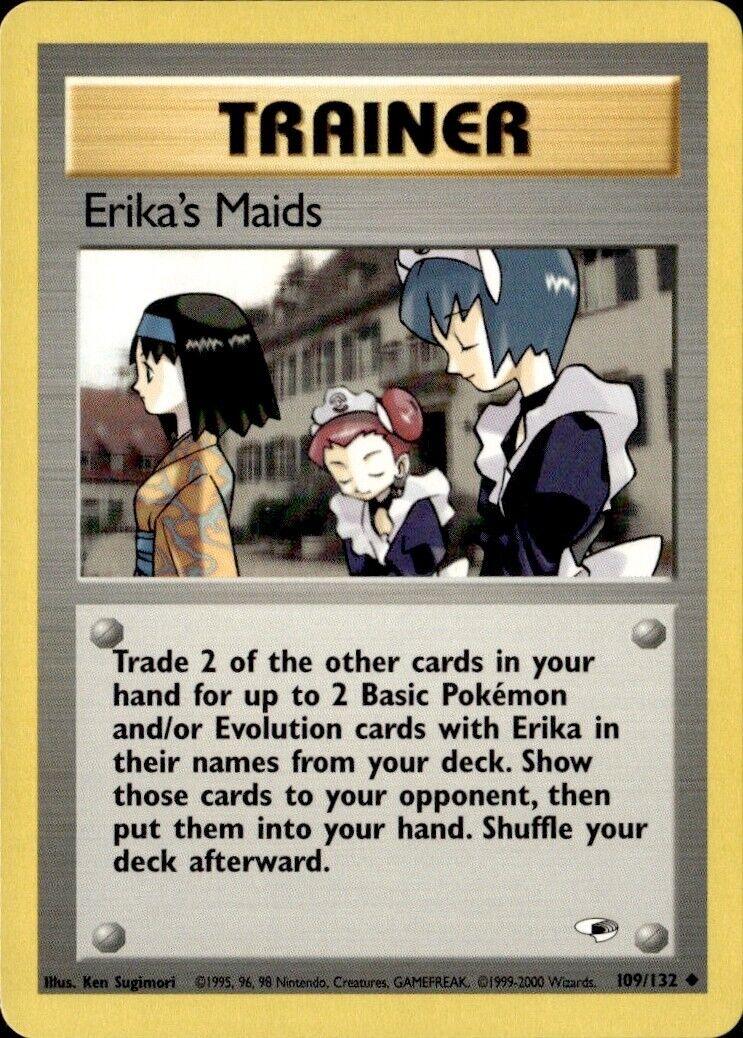 Erika's Maids (109/132) Unlimited [Vintage: Gym Heroes] Pokemon Single Pokémon