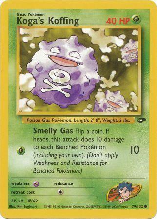 Koga's Koffing 79/132 Unlimited [Vintage: Gym Challenge] Pokemon Single Pokémon