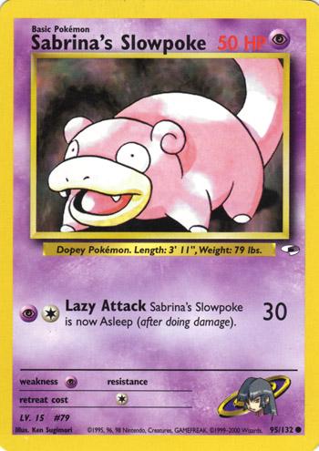 Sabrina's Slowpoke (95/132) Unlimited [Vintage: Gym Heroes] Pokemon Single Pokémon
