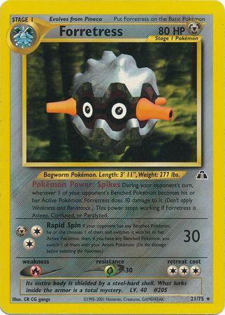 Forretress (21/75) Unlimited [Vintage: Neo Discovery] Pokemon Single Pokémon