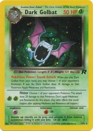 Dark Golbat (7/82) Unlimited Holofoil [Vintage: Team Rocket] Pokemon Single Pokémon
